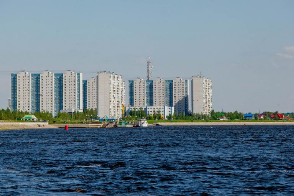 Уровень реки Обь в Нижневартовске - 670 сантиметров