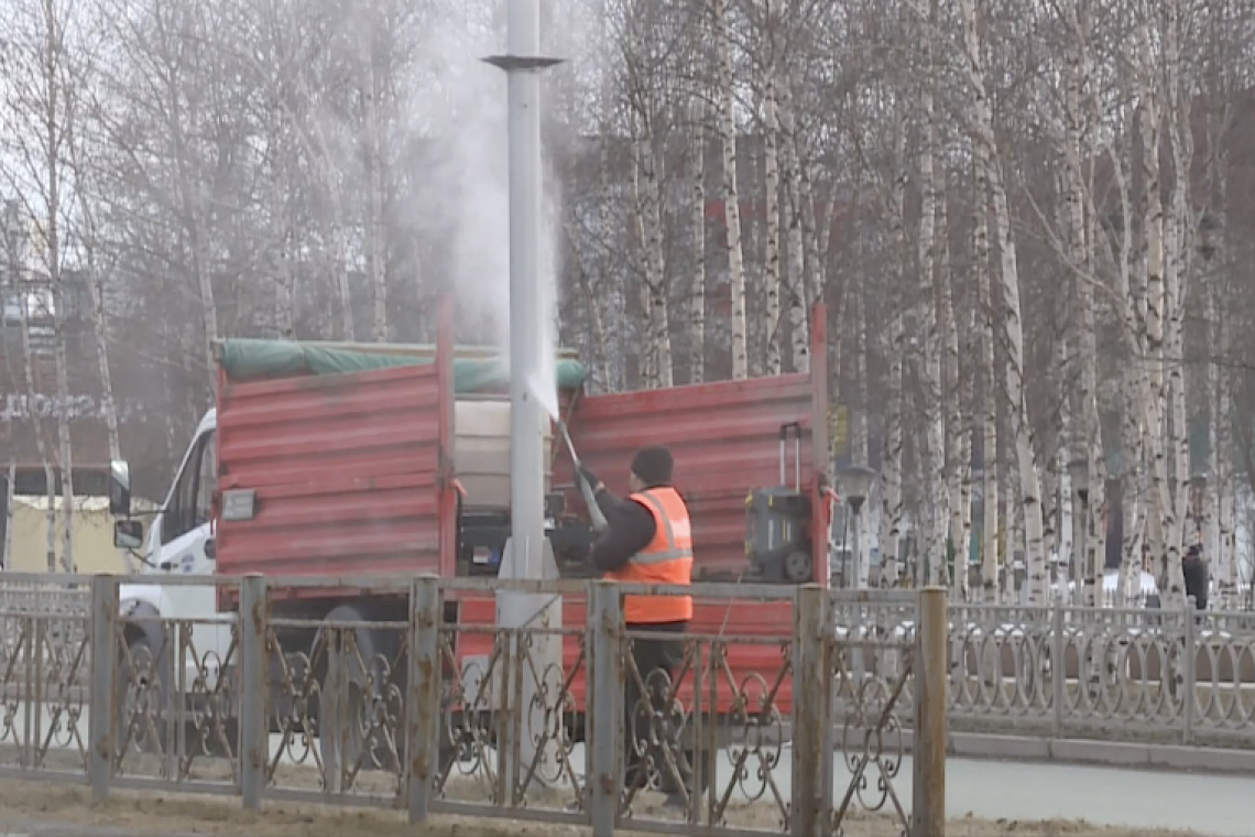 Нижневартовск приводят в порядок после долгой зимы