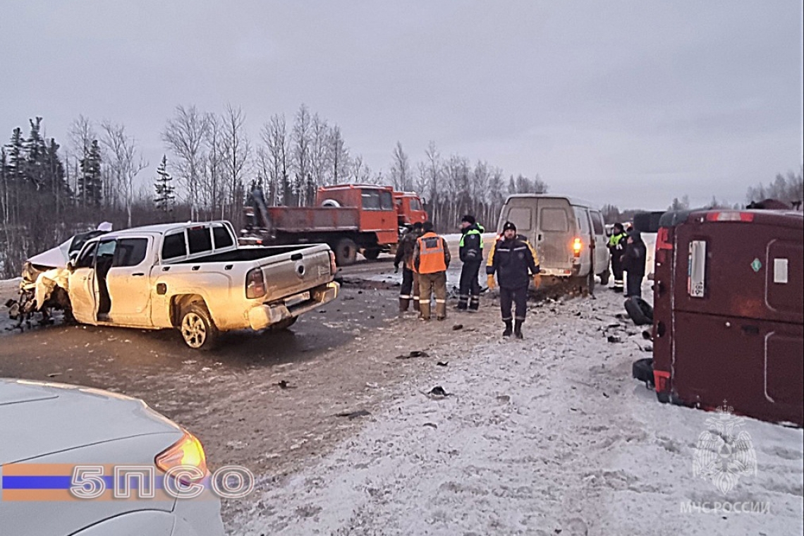 На автодороге Нижневартовск – Радужный произошло ДТП с тремя пострадавшими