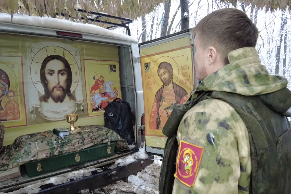 Передвижной храм оказывает духовную помощь югорчанам на передовой 