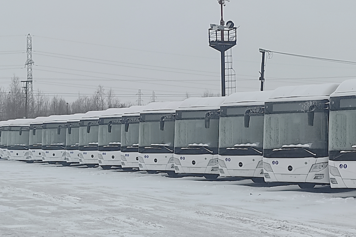В Нижневартовске 1 марта 2024 года на маршруты выйдут более 80 новых автобусов большого класса