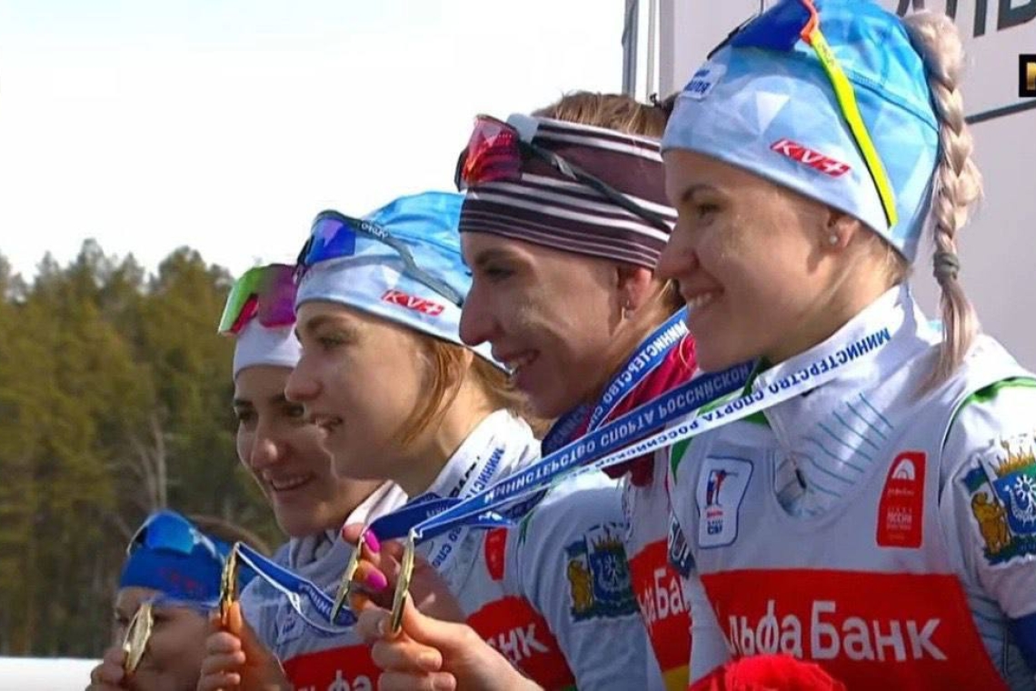 Нижневартовские биатлонистки взяли золото на чемпионате России