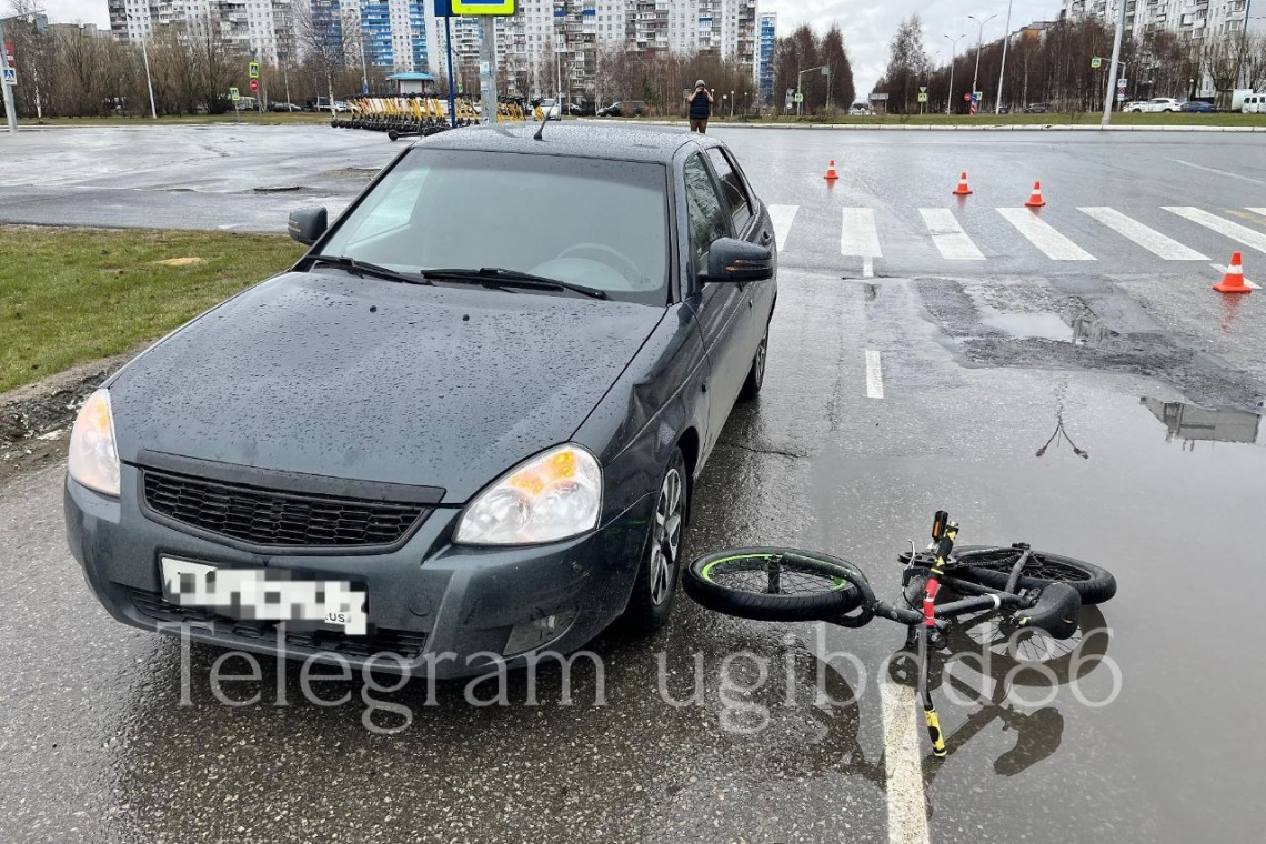 В Нижневартовске сбили юного велосипедиста